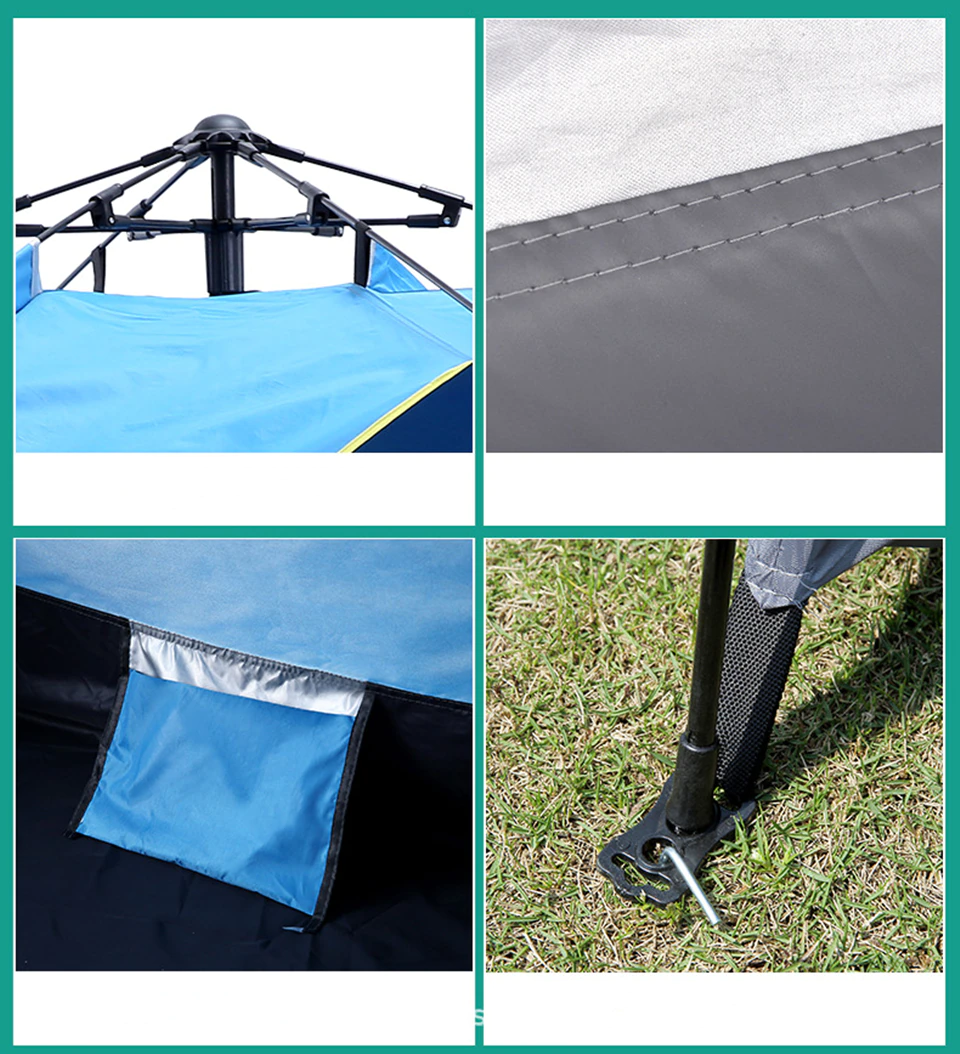Cheap Goat Tents Backpacking Tent 1 2 Person Lightweight Pop Up Tent Single Layer Outdoor Travel Windproof Waterproof Awning Tent 4 Season Picnic   